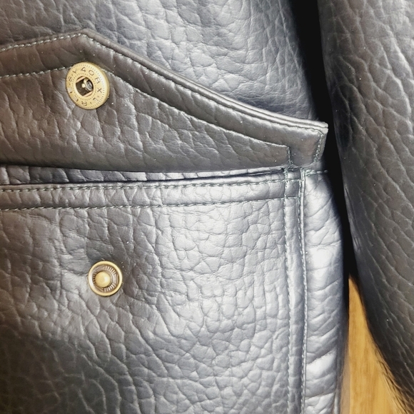 Vintage Faux Pebbled Leather Seattle Mariners Baseball Jacket Mighty Mac… - Picture 11 of 15